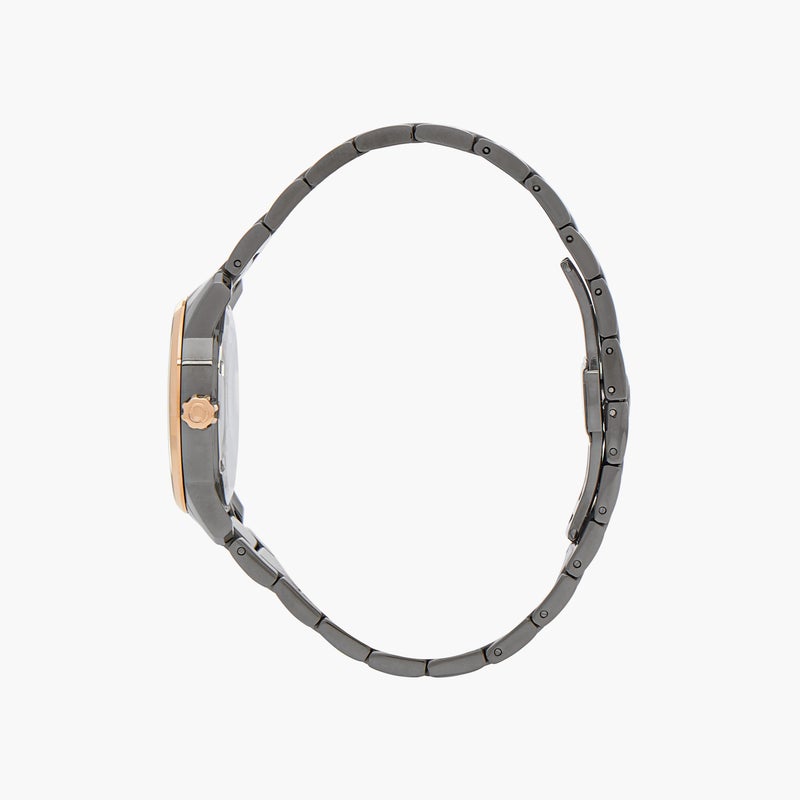 Omax Masterpiece Women's Watch in Grey and Rose Gold - Image 2